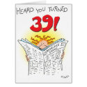 Turned 39 cards