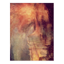 Turner, Joseph Mallord William Der Brand der House Post Cards