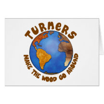 Turners Globe Funny Woodturning Earth Card