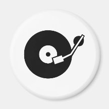 Turntable DJ Refrigerator Magnets