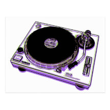 Turntable Postcard