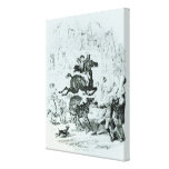 Turpin's  Flight Through Edmonton Stretched Canvas Print