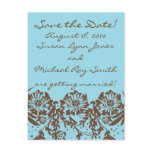 Turquoise and Chocolate postcards