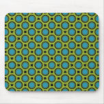 Turquoise and Yellow mousepads