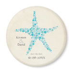 Turquoise Aqua Starfish Save the Date Favour Magne