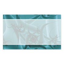 Turquoise Blue and Teal Fractal Art Design. Rectangle Sticker