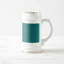 Turquoise blue-green bold coffee mug