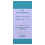 Turquoise blue Menu rack cards