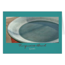Turquoise Bowl Greeting Card