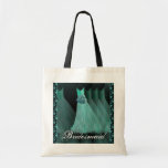 TURQUOISE Bridesmaid Dresses Cotton Tote Bag