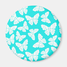 Turquoise butterflies Magnet
