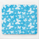 Turquoise Butterfly Shoes mousepads