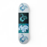 Turquoise Dream Peacock Skateboard