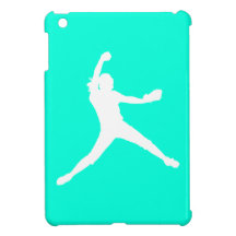 Turquoise Fastpitch iPad Mini Case
