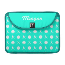 Turquoise Fastpitch MacBook Pro Sleeve