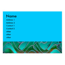 turquoise green business card template