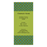 turquoise green circles rack cards