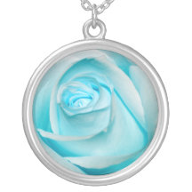 Turquoise Ice Rose Custom Necklace