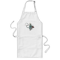 Turquoise Monkey with Bee Apron