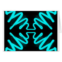 Turquoise Neon Urban Art by CricketDiane Greeting Cards