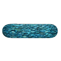 Turquoise Pebble Skateboard