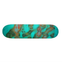 'TURQUOISE PETROL' skateboard
