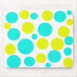 Turquoise Polka Dot Mouse Pad mousepads