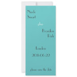 Turquoise Save The Date invitations