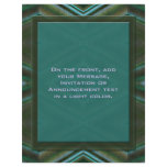 turquoise teal full color flyer