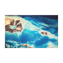 Turquoise Waters of Saudi Arabia Gallery Wrapped Canvas