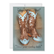 Turquoise Western Wedding