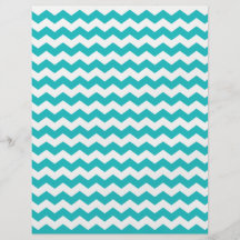 turquoise  white chevrons custom flyer