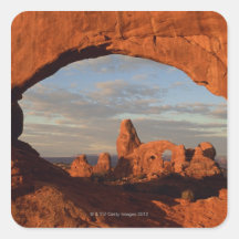 Turret Arch seen through North Window , Arches Sticker