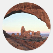 Turret Arch through window, Arches National Park, Stickers