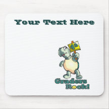 Turtle “4th Graders Rock” Design Mousepad