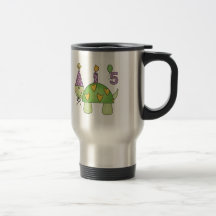 Turtle 5th Birthday Gifts Coffee Mugs