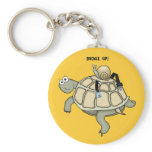 turtle and snail BUCKLE UP keychain