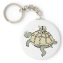 turtle and snail buckled up driver's license keychains