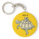 Turtle and snail BUCKLED UP keychains