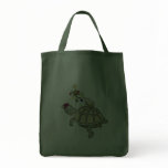 Turtle and Snail Christmas Tote Bag