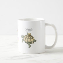 Turtle and snail.  Whee! Mugs
