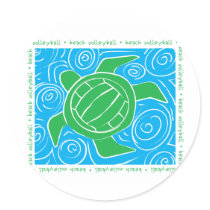 Turtle Beach Volleyball Stickers