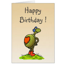 turtle birthday card