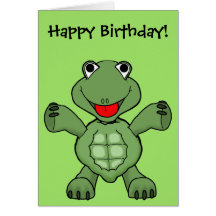 Turtle Birthday Greeting Cards