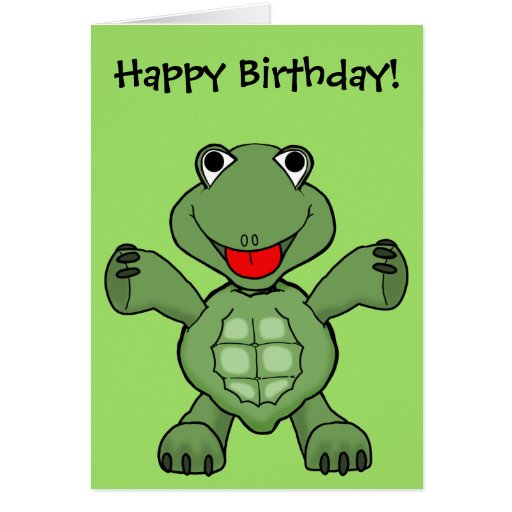 Turtle Birthday Greeting Cards Zazzle