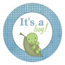 Turtle Blue Polka Dot Baby Shower