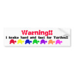 Turtle bumper sticker (colourful) bumper stickers