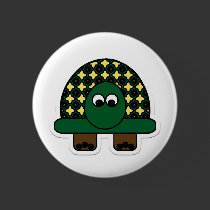 Turtle Cartoon Art buttons