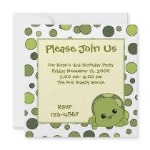 Turtle Cutie Custom Announcements