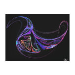 Turtle Dove Fractal Stretched Canvas Prints